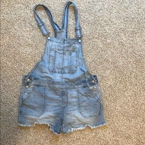 Jean short overalls
